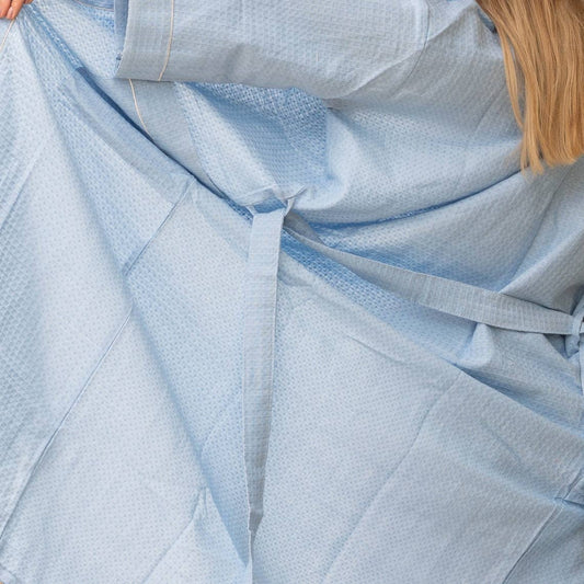 Unisex Waffle Linen Cotton Kimono Robe|Summer Bathrobe - WF3