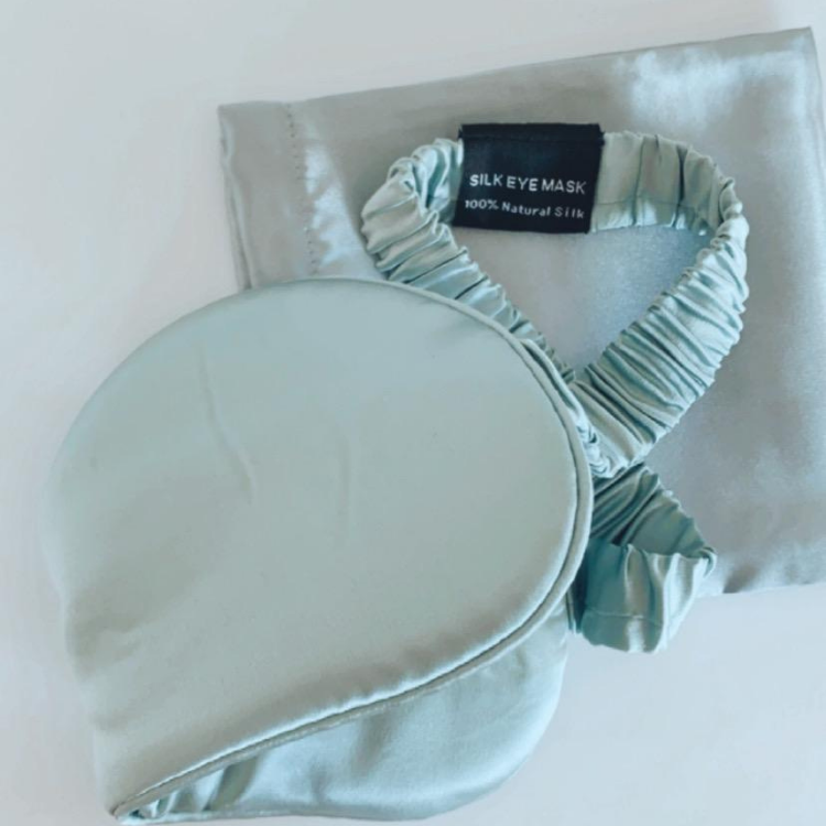 100% Pure Mulberry Silk Sleep Mask - Turquoise