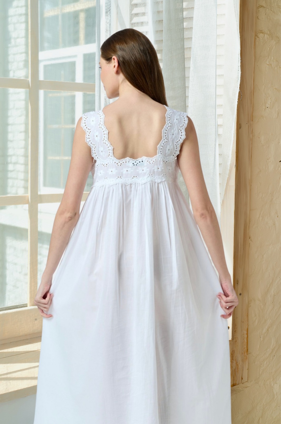 Vintage Cotton Nightdress| Elegant Lace Nighties| |Kate Ruby & Rose